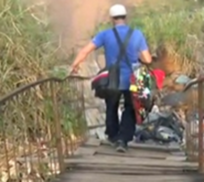 Puente se cae a pedazos y pone en peligro a pobladores - Paraguay.com