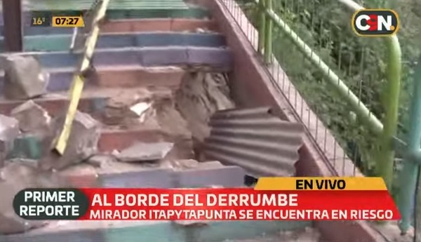 Clausuran mirador de Itapytapunta por peligro de derrumbe