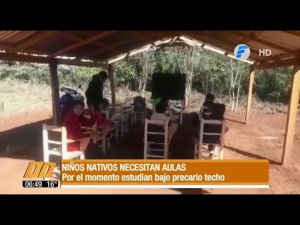 La precariedad en Educación: Niños nativos no tienen aulas para estudiar