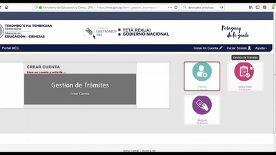 Se podrán gestionar certificados de estudios a través del portal del MEC