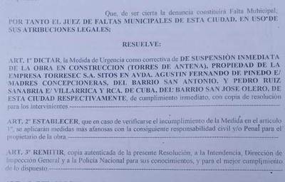 Suspenden obras de instalación de antenas | Radio Regional 660 AM