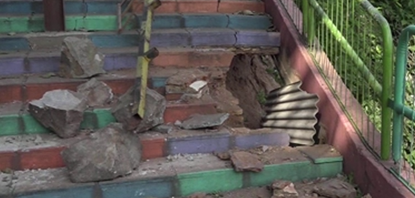 Mirador de Ita Pytã Punta en serio peligro de derrumbe | Noticias Paraguay