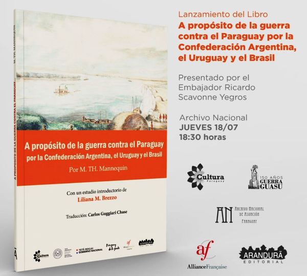 Hoy presentarán libro acerca de la Guerra contra el Paraguay | .::Agencia IP::.