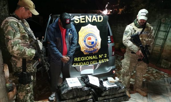 Capturan a traficante con marihuana y cocaína en Ciudad del Este