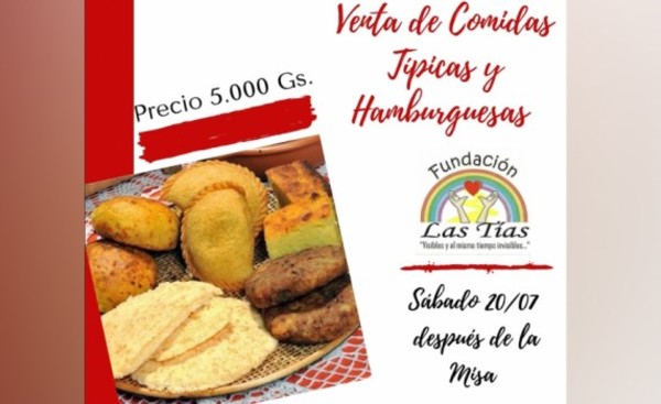 Venta de comidas para cubrir gastos de UTI de bebé del Hogar Las Tías