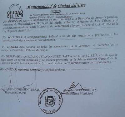 Aparatoso procedimiento comunal para “recuperar” Terminal de Ómnibus de CDE - ADN Paraguayo
