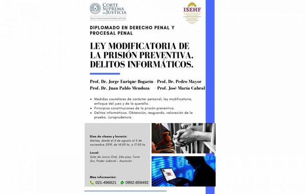 Curso sobre derecho penal a profesionales y funcionarios