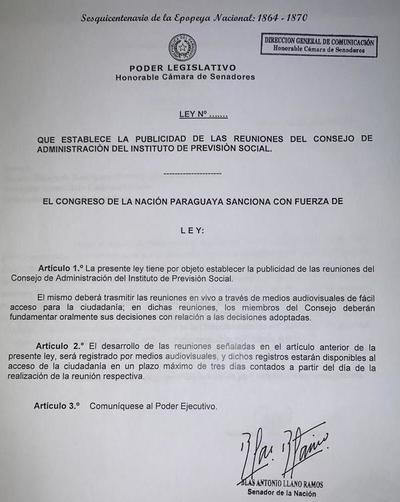 El sospechoso Consejo de IPS bajo lupa: proyectan ley para publicitar todos los actos y decisiones que tomen - ADN Paraguayo
