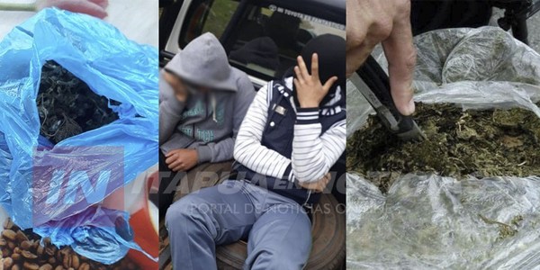 CNEL. BOGADO: APREHENDEN A SUPUESTOS MICROTRAFICANTES DE MARIHUANA