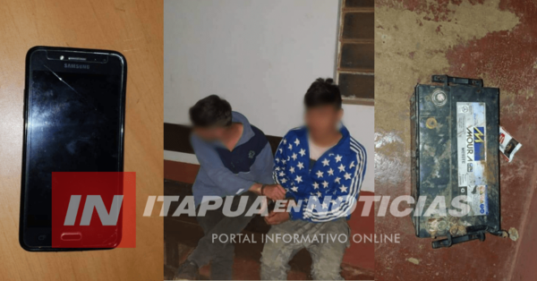 DAN CON LA CAPTURA DE DOS HOMBRES Y RECUPERAN CELULARES.