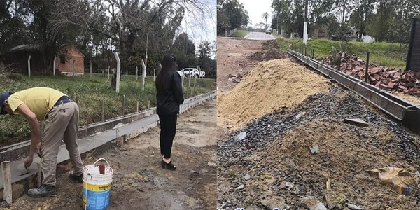 VARIAS OBRAS MUNICIPALES EN MARCHA EN JOSÉ LEANDRO OVIEDO.