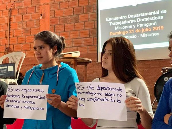 Trabajadoras domésticas intercambian preocupaciones en Misiones