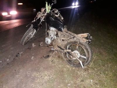 Mató a un motociclista y huyó