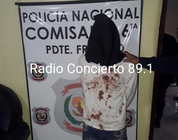 Hombre agrede con machete a sus padres en Franco