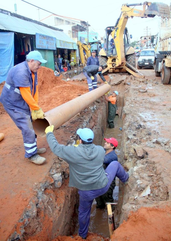 Se inician obras en red cloacal de calle Cañada