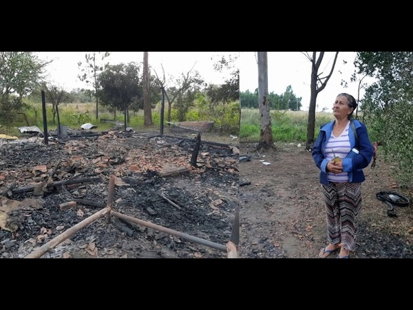 MUJER LO PERDIÓ TODO TRAS EL INCENDIO DE SU VIVIENDA