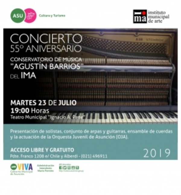 Conservatorio festejará aniversario con concierto gratuito - ADN Paraguayo