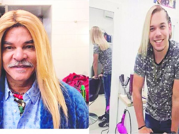 El Pibe causó furor por su alisado de película