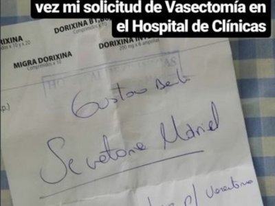 Denunció que en Clínicas se niegan a hacerle la vasectomía