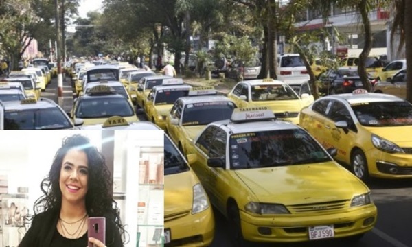 Navila Ibarra en defensa de los taxitas