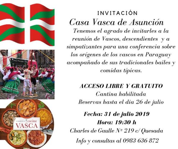 Vascos buscan promover su cultura en Paraguay - Nacionales - ABC Color