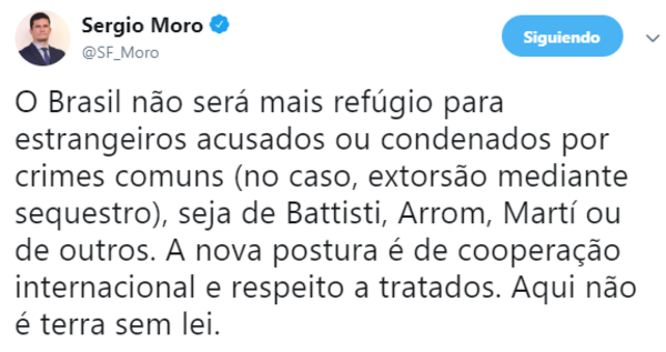 Estatus fue revocado a Arrom y a Martí