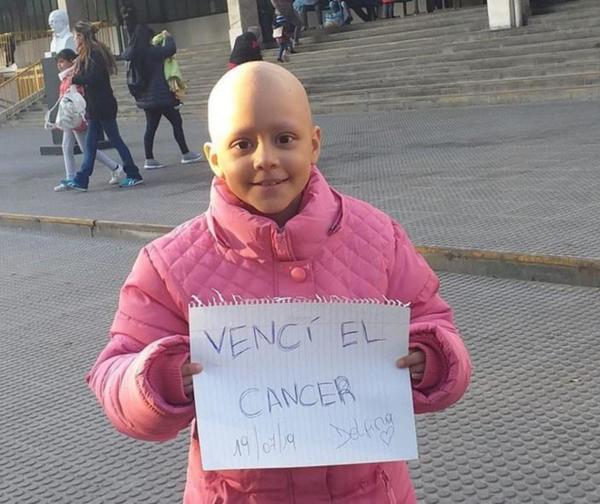 Una mini luchadora que venció la batalla del cáncer