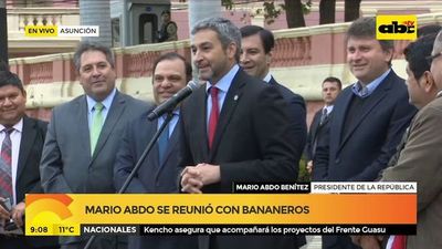 Mario Abdo se reunió con bananeros - ABC Noticias - ABC Color
