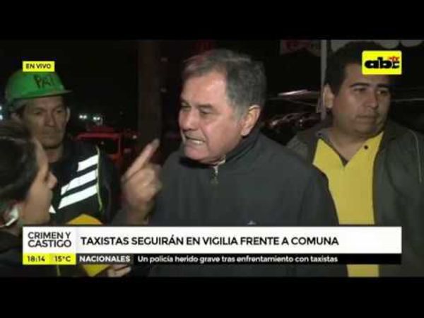 Taxistas protagonizaron disturbios - Crimen y castigo - ABC Color