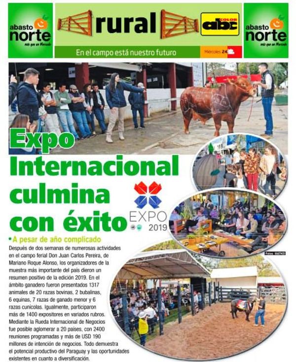 Expo Internacional culmina con éxito - ABC Rural - ABC Color