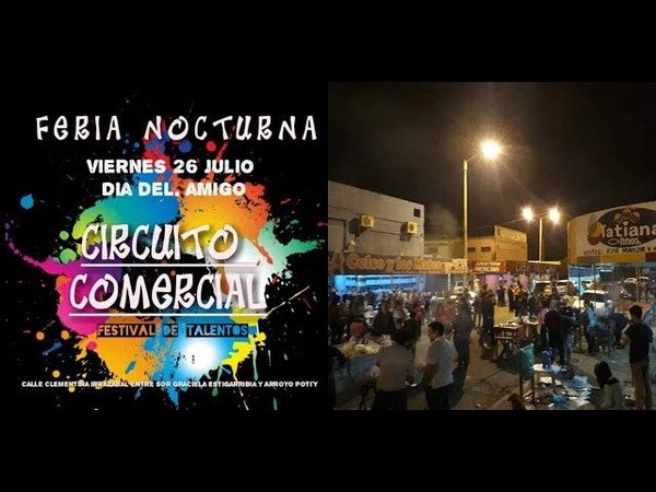 FERIA NOCTURNA EN EL CIRCUITO COMERCIAL ESTE VIERNES 26
