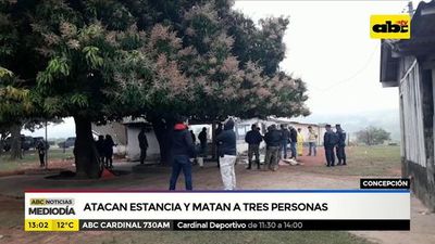 Atacan estancia y matan a tres personas en Concepción - ABC Noticias - ABC Color
