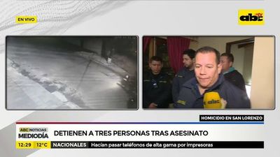 Detienen a tres personas tras asesinato - ABC Noticias - ABC Color