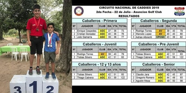 MEDALLAS PARA SAN JUAN DEL PARANÁ TRAS TORNEO DE CADDIES.