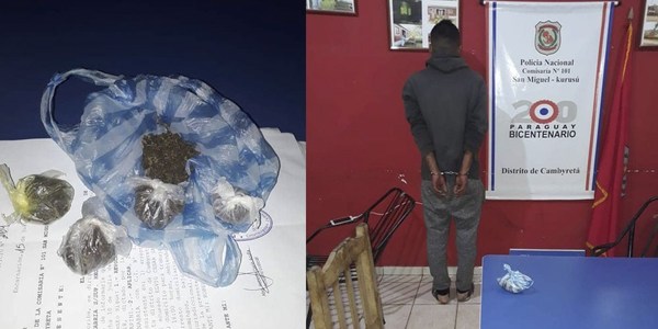 DETIENEN A SUP. MICROTRAFICANTE DE MARIHUANA EN CAMBYRETÁ