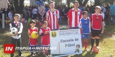 ESCUELA DE FÚTBOL ES TODA UNA SENSACIÓN EN NARANJITO