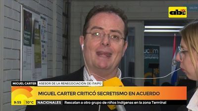 Miguel Carter criticó secretismo en acuerdo - ABC Noticias - ABC Color