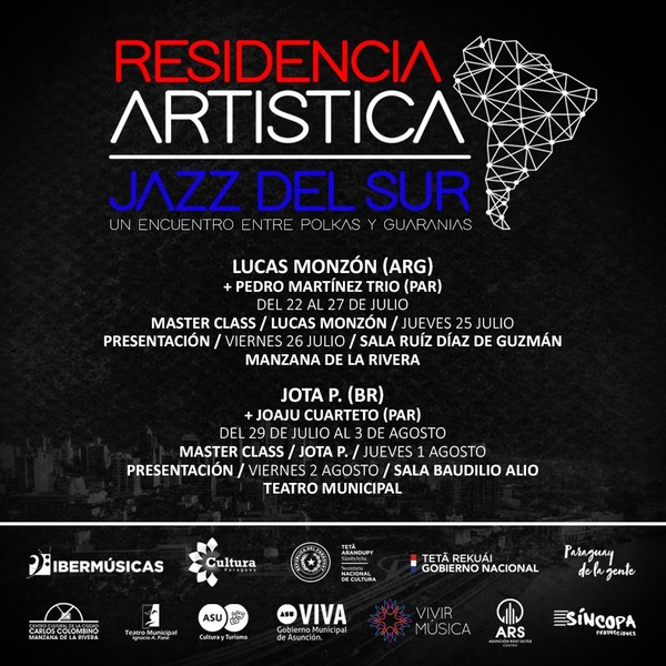 Se desarrolla en Asunción ciclo de residencias artísticas Jazz del Sur | .::Agencia IP::.