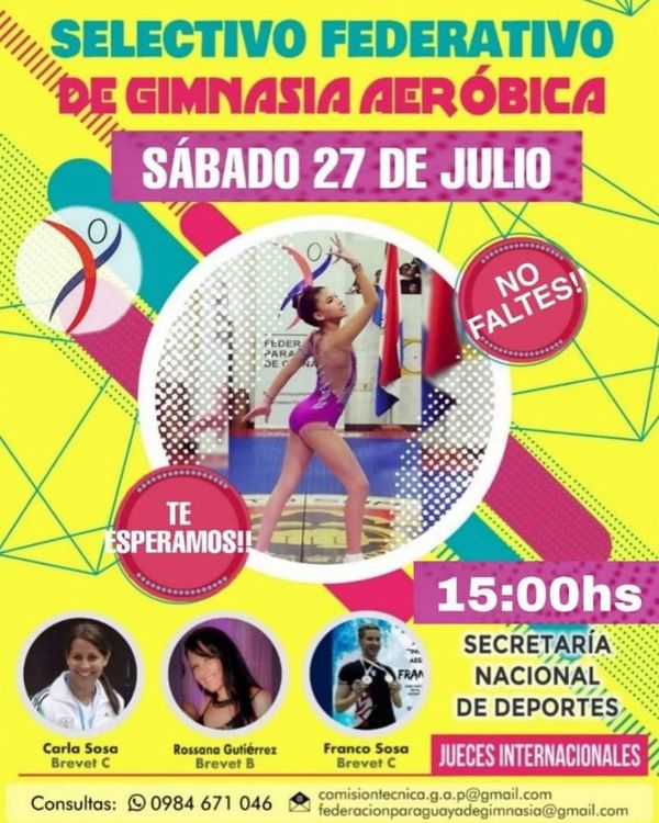 Selectivo nacional de gimnasia aeróbica - Polideportivo - ABC Color
