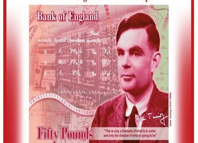El billete de 50 libras del Reino Unido honrará al pionero de la computación Alan Turing