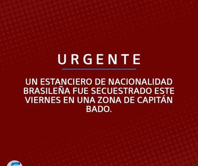 Doble secuestro en Capitan Bado