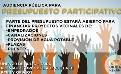 Audiencia pública para Presupuesto Participativo Municipal en CDE