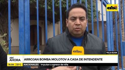 Arrojan bomba molotov a casa del intendente de Villa Elisa - ABC Noticias - ABC Color