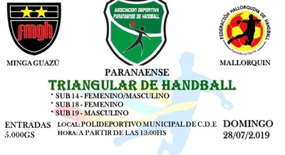 Alistan triangular de hándbol