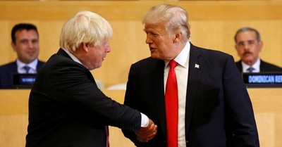 Boris Johnson y Donald Trump se comprometieron a negociar un "ambicioso" acuerdo comercial - ADN Paraguayo