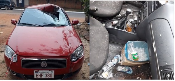 Salto del Guairá: Concejal estaba ebrio, se durmió en el volante y chocó contra una estructura - ADN Paraguayo