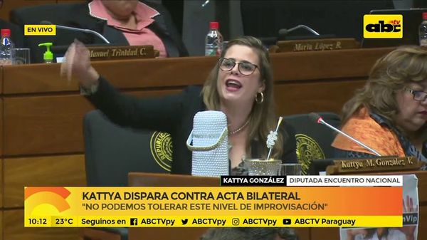 Kattya dispara contra acta bilateral - ABC Noticias - ABC Color