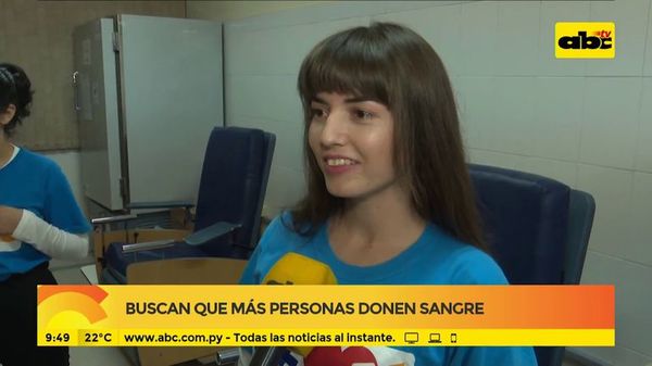Buscan que más personas donen sangre - ABC Noticias - ABC Color