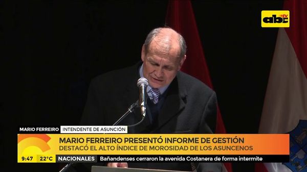 Mario Ferreiro presentó informe de gestión - ABC Noticias - ABC Color