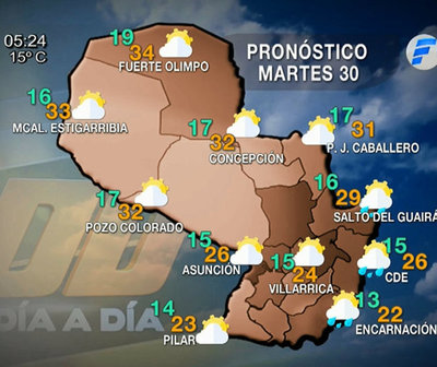 Se espera un día fresco a cálido